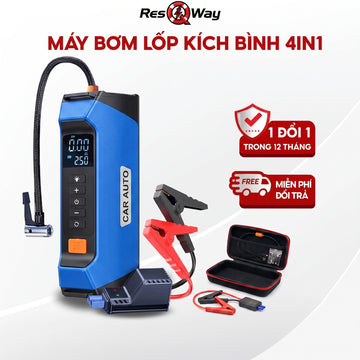 Bộ bơm lốp kích bình 4IN1 Car Auto