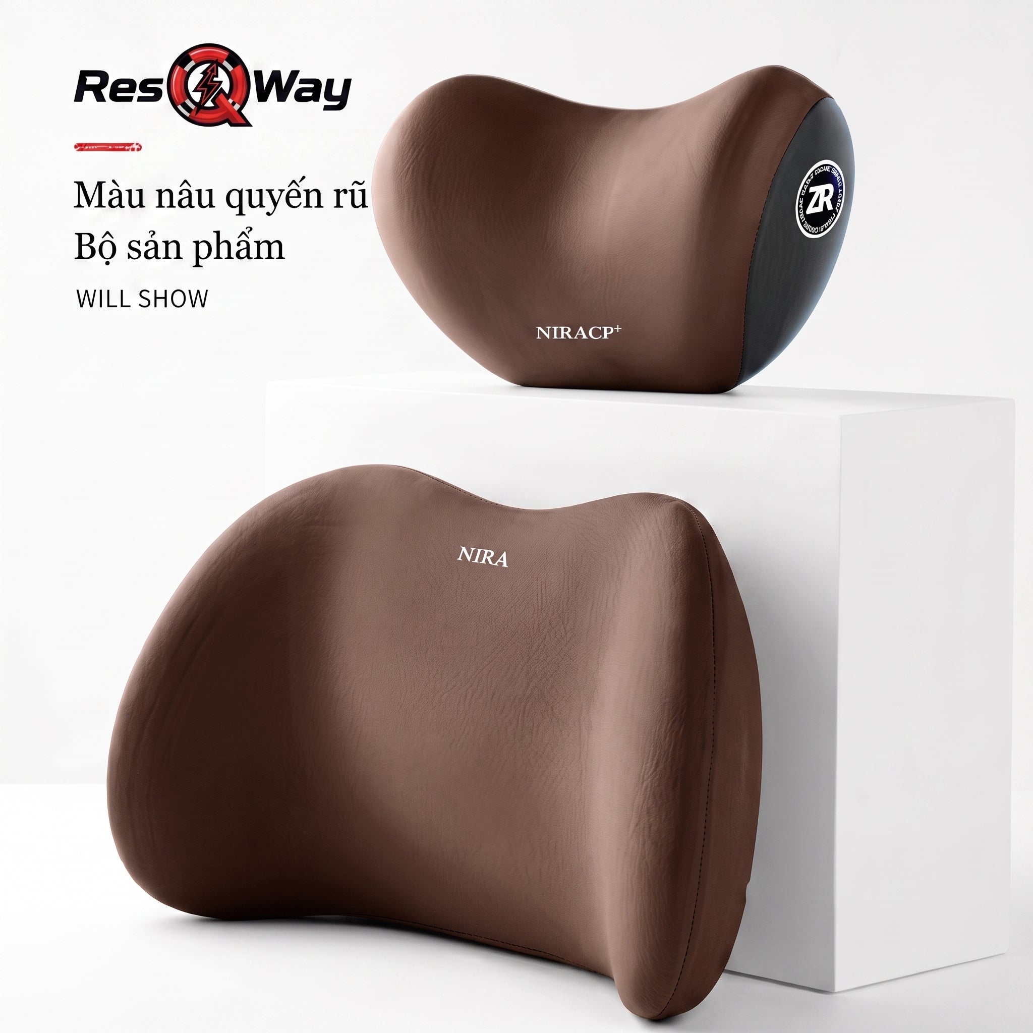 Gối cao su non tựa lưng và đầu