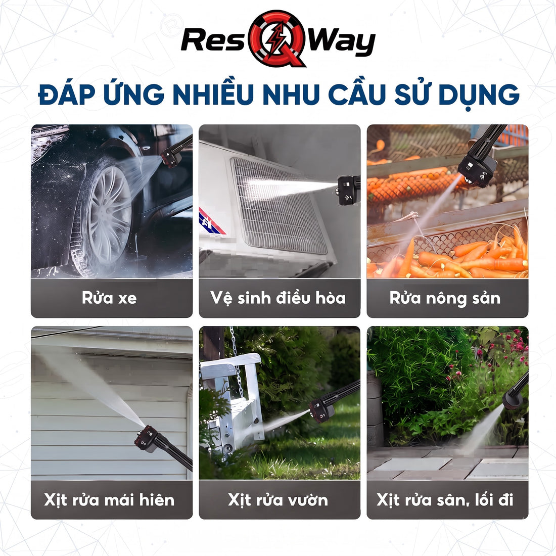 Súng rửa xe cầm tay ResQway