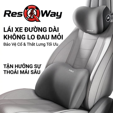 Gối cao su non tựa lưng và đầu