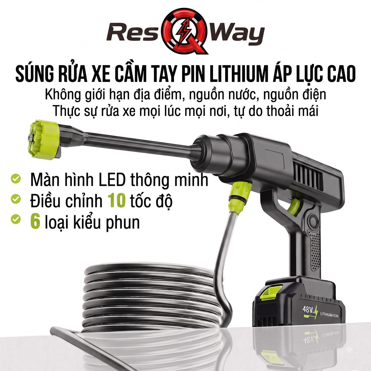 Súng rửa xe cầm tay ResQway